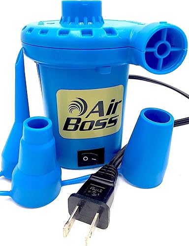 Miniatura 2 de Bomba de aire para inflables, infladordeflector eléctrico de llenado rápido de 1000 LPM con 3 boquillas, portátil para flotadores de lago, balsas de