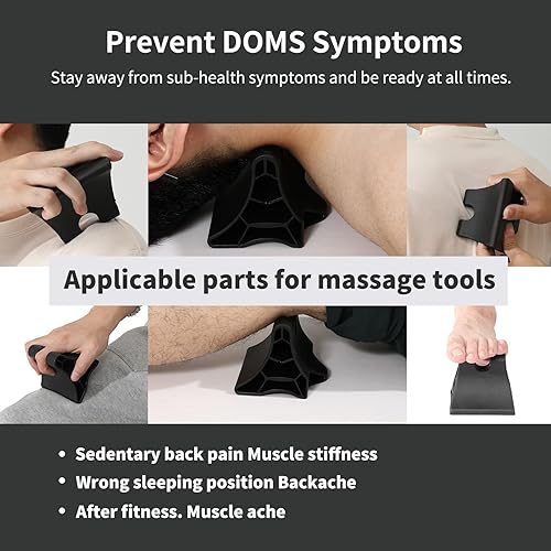 Miniatura 6 de Herramienta de masaje de punto de presión negra de mano - Disparador muscular profundo masajeador de punto de acupresión - Dispositivo de tracción