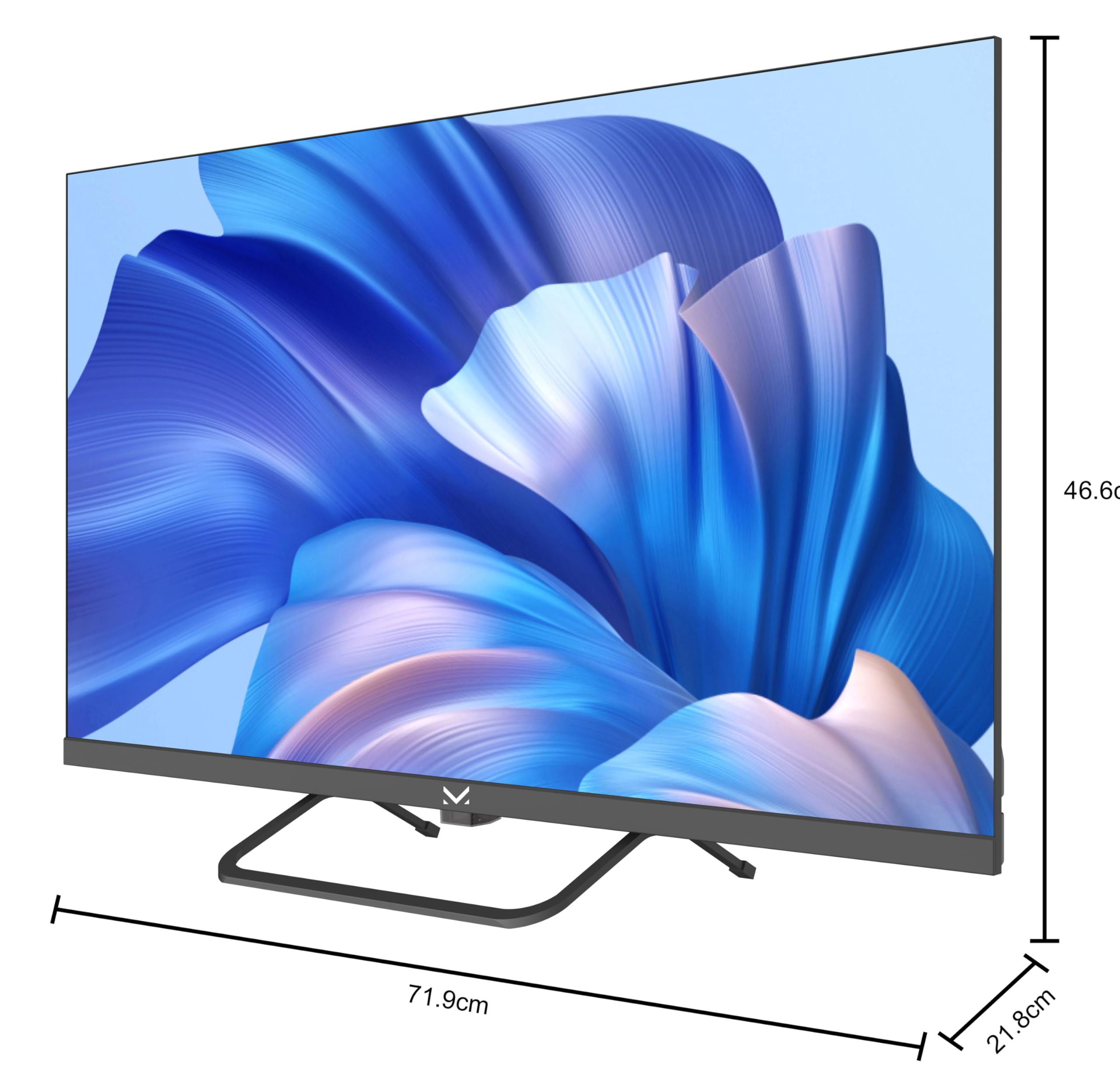 Majestic TV 232FLC V1 32" Televisore HD Ready FRAMELESS DVB-T/T2 DVB-S/S2 Telecomando 2 USB 2 HDMI