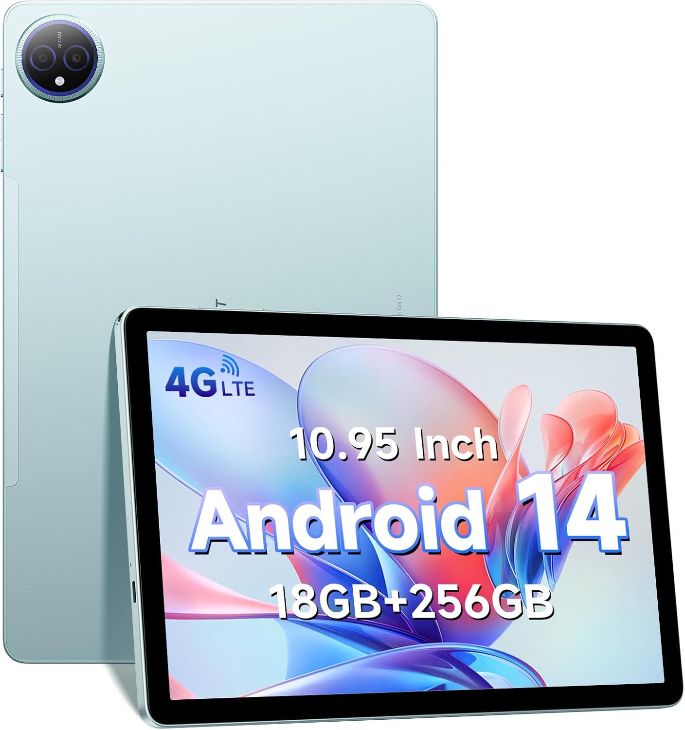 FOSSiBOT Tab 12 Android 4G LTE Tablet, 11 Zoll L1 FHD 2K IPS, 18GB+256GB+1TB TF Kard, Octa-Cora T606 Chip, 7000mAh Batterie, 5MP+13MP Kamera, Dual 4G SIM Slots,BT 5.0,Type-C,OTG
