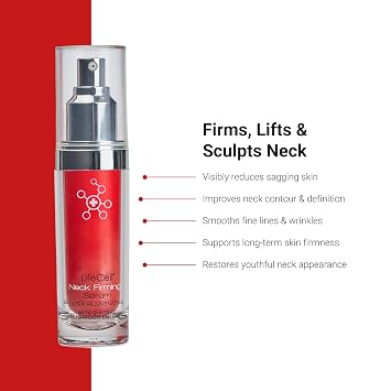 LifeCell Neck Firming Serum Firms, Lifts & Reduces Sagging Skin, 1.5oz