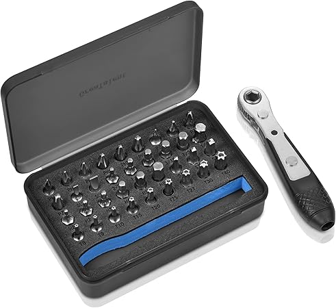 37in1 S2 Steel Mini Ratchet Wrench Screwdriver Bit