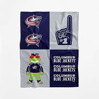 NHL Officially Licensed Baby Swaddle Blanket, 40 x 50 in, Soft Lightweight Polyester, Domino Design