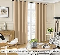Vista 4 de Rutterllow Cortinas 100% opacas, sombra completa de 84 pulgadas de largo, cortinas completas para sala de estar, cortinas con aislamiento térmico