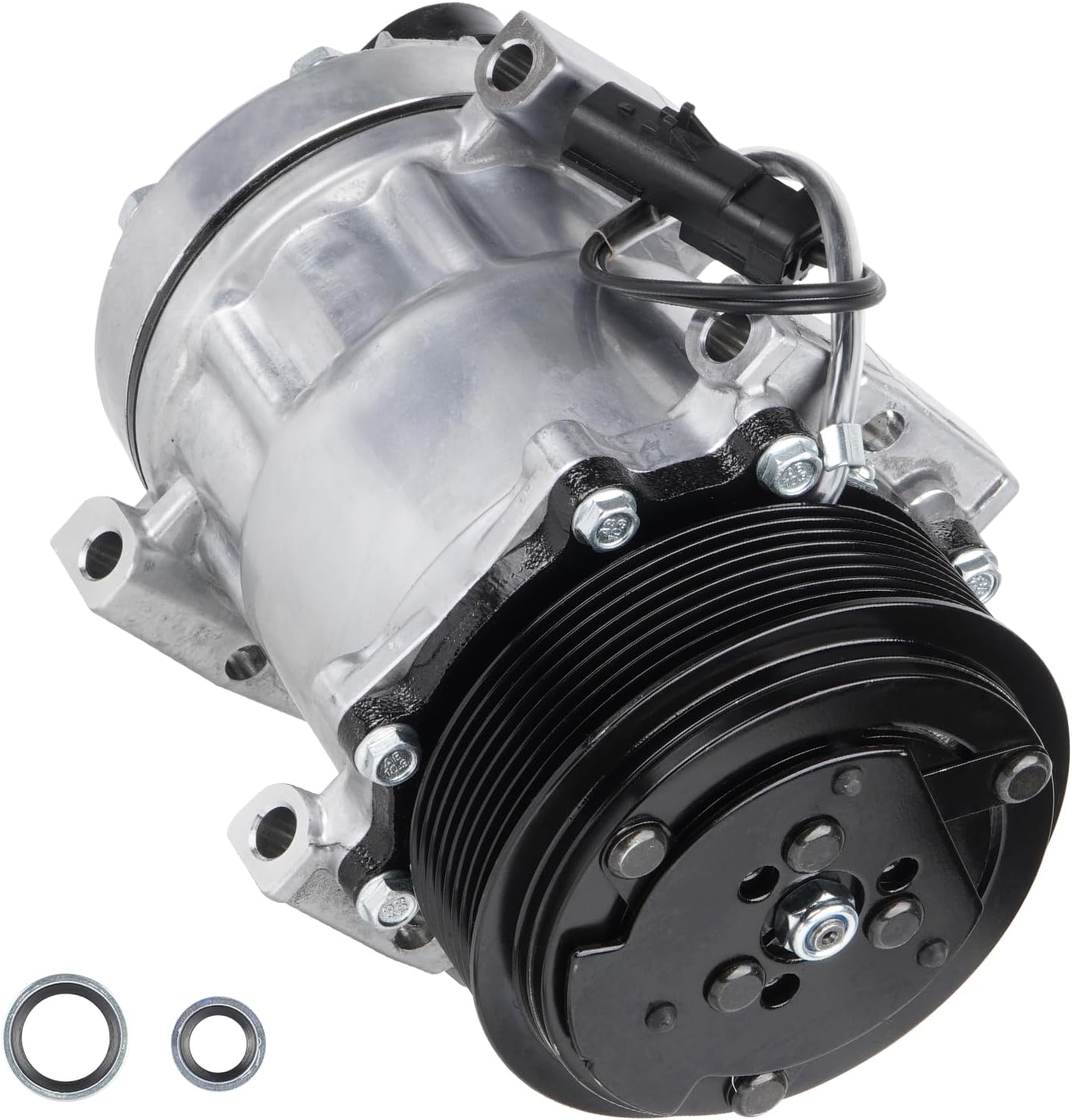 New AC Air Condition Compressor with Clutch for Dodge Ram 2500 Pickup & Ram 3500 Pickup 1994-2005 5.9L (Turbocharged Only), 207031 207040 1050347 6511617