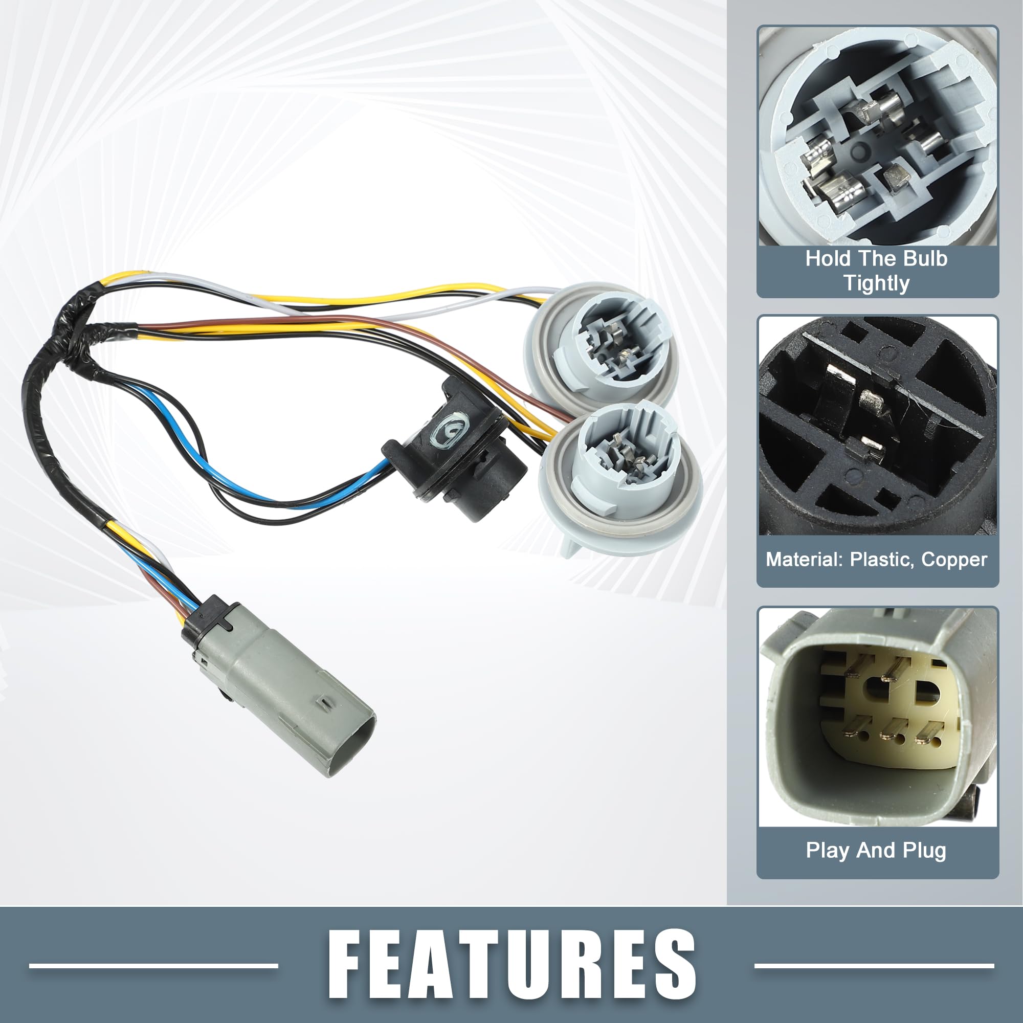 Amazon.com: A ABSOPRO Taillight License Plate Lamp Light Wiring 