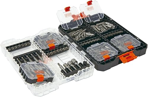 BLACK+DECKER BLACK + DECKER - Juego de puntas de destornillador, 200 piezas (BDAST200SETFF)