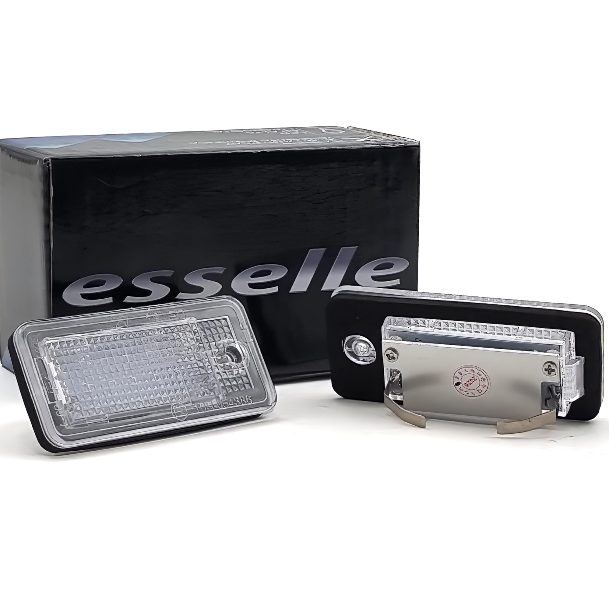 Placchette Luci Targa LED Compatibili per Audi A3 8P 8PA, A4 B6, A4 B7, A6 C6, A8 D3, Q7 4L 18 SMD CANBUS 6000K Bianco Ghiaccio Plug & Play
