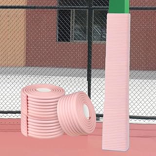 Protector de seguridad autoadhesivo para bastón de baloncesto resistente a la intemperie, 8 piezas, color rosa, almohadilla duradera que absorbe los impactos para una mayor protección