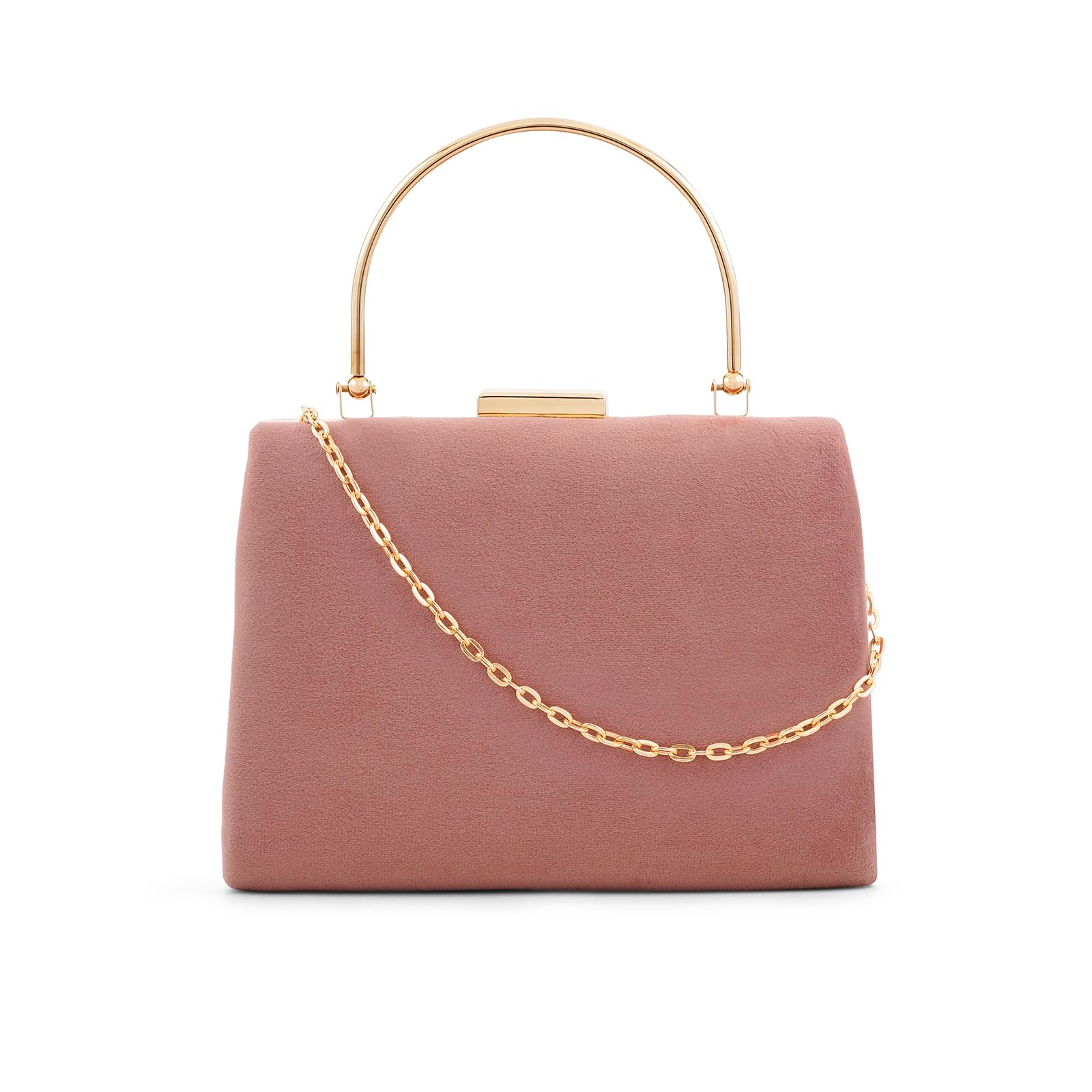 joker & witch Womens Contemporary Madonna Rose Pink Suede Clutch-picture-18