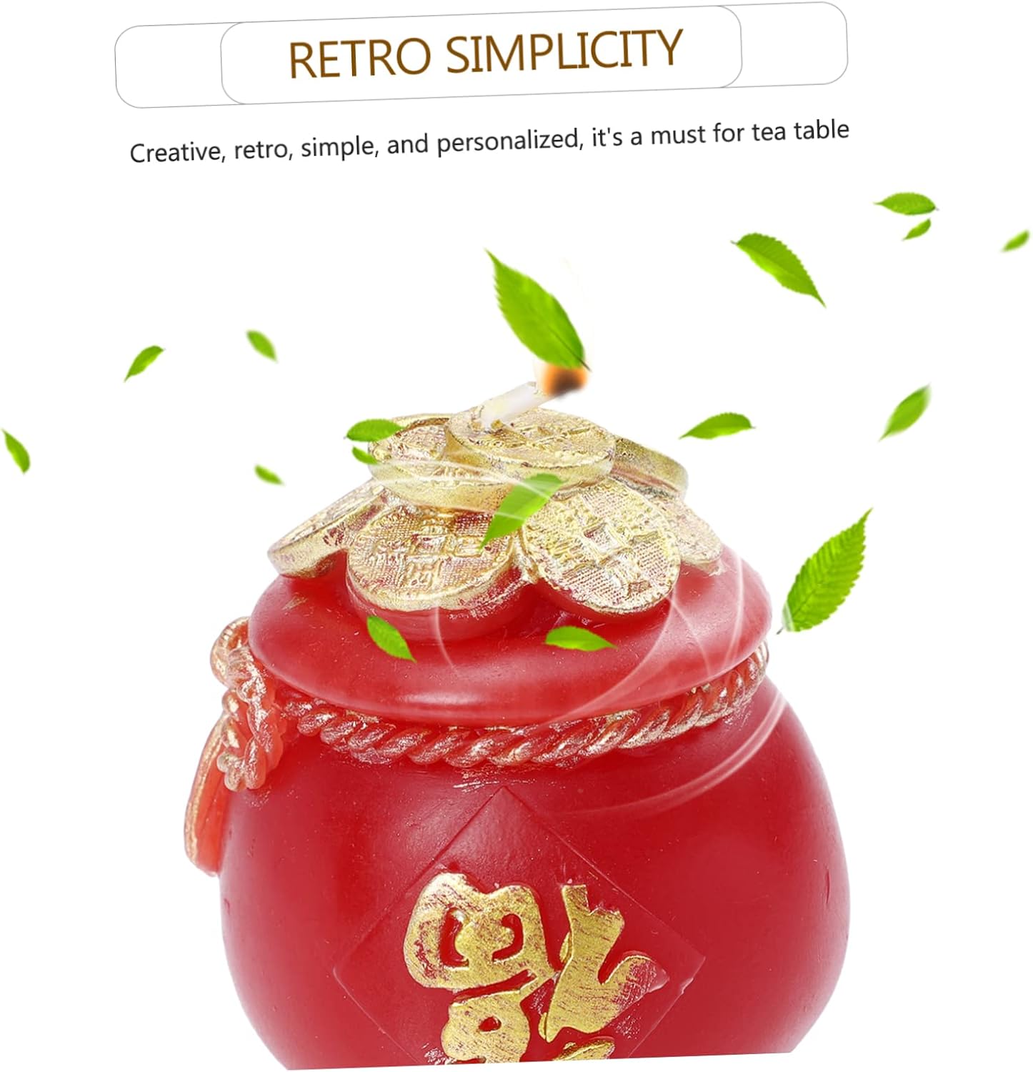 Blessing Candle Soybean Wax Decorative Party Decor Red