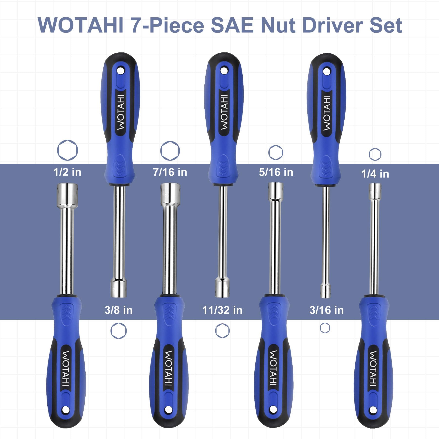 Performance Tool Nut Driver Set | Midwest Technology - View #7
