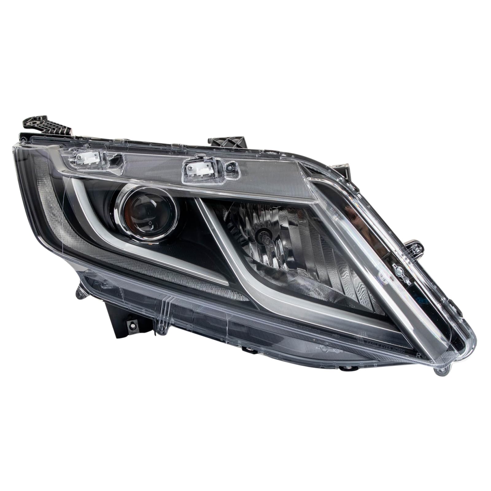 TRQ Passenger Side Headlight Assembly Halogen Compatible with 2018-2023 Honda Odyssey Without Daytime Running Lights HO2503185