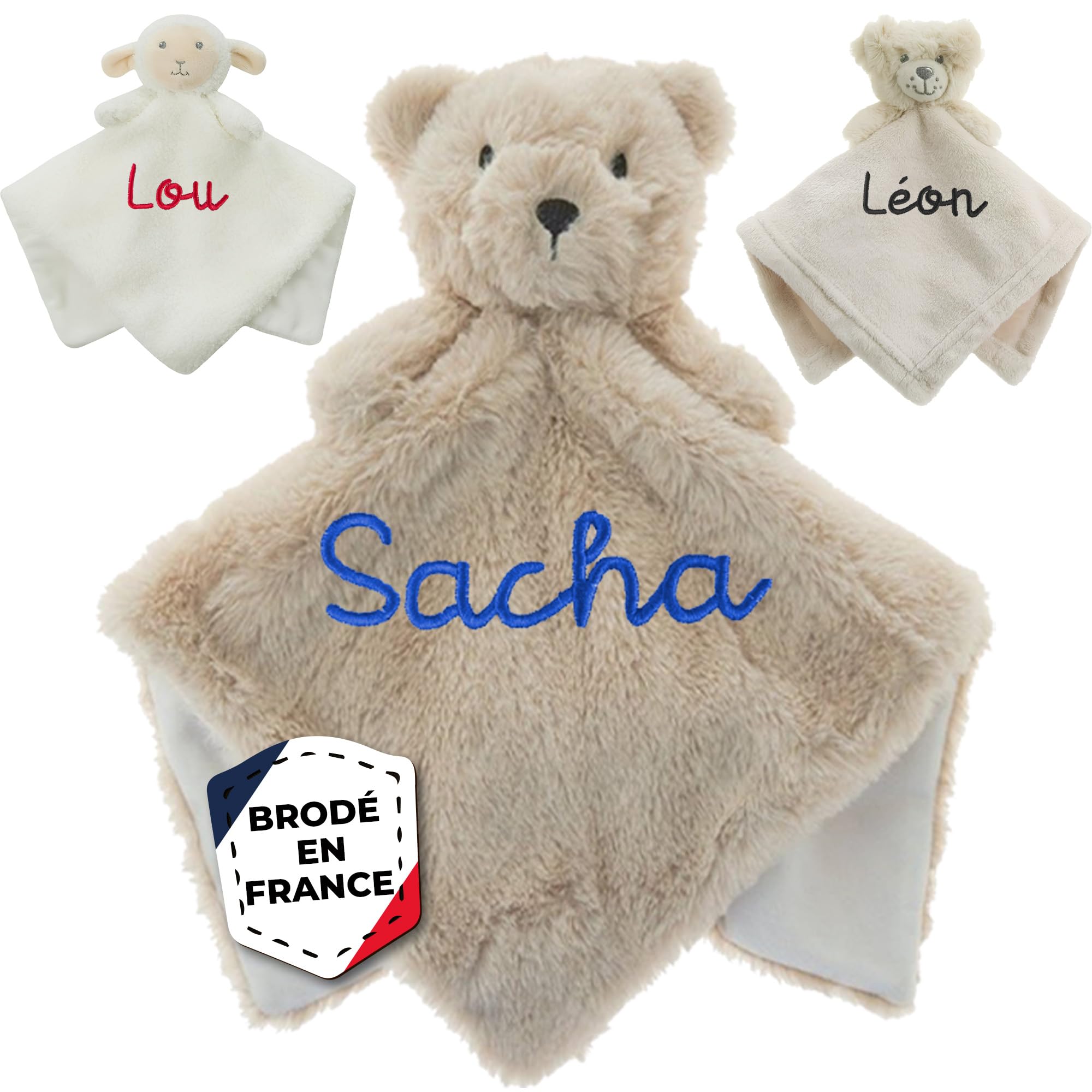 Doudou personnalisable Ourson : le cadeau de naissance unique pour bébé
