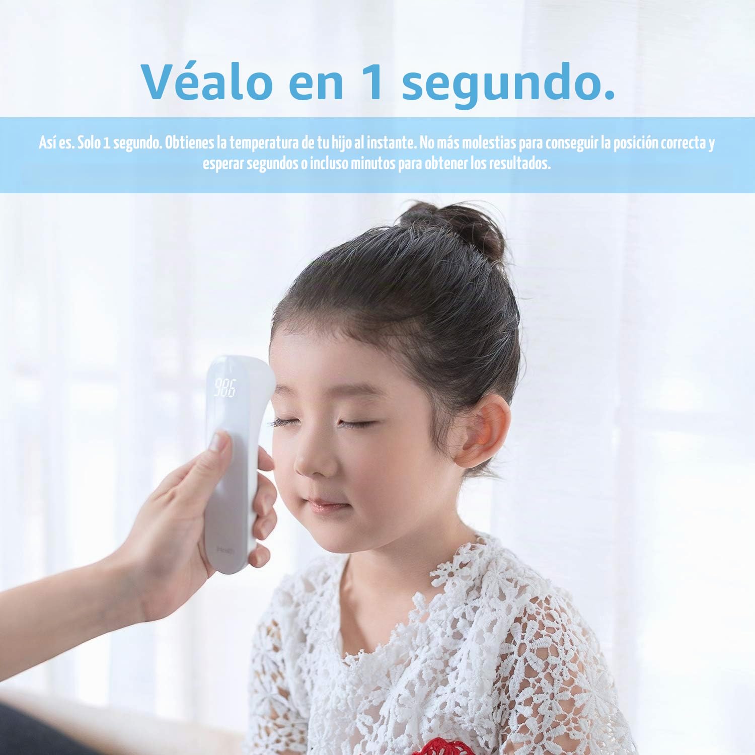 iHealth Termómetro infrarrojo sin contacto para la frente, termómetro infrarrojo adulto para adultos y niños, termómetro digital de fiebre infrarroja, termómetro para niños y bebés