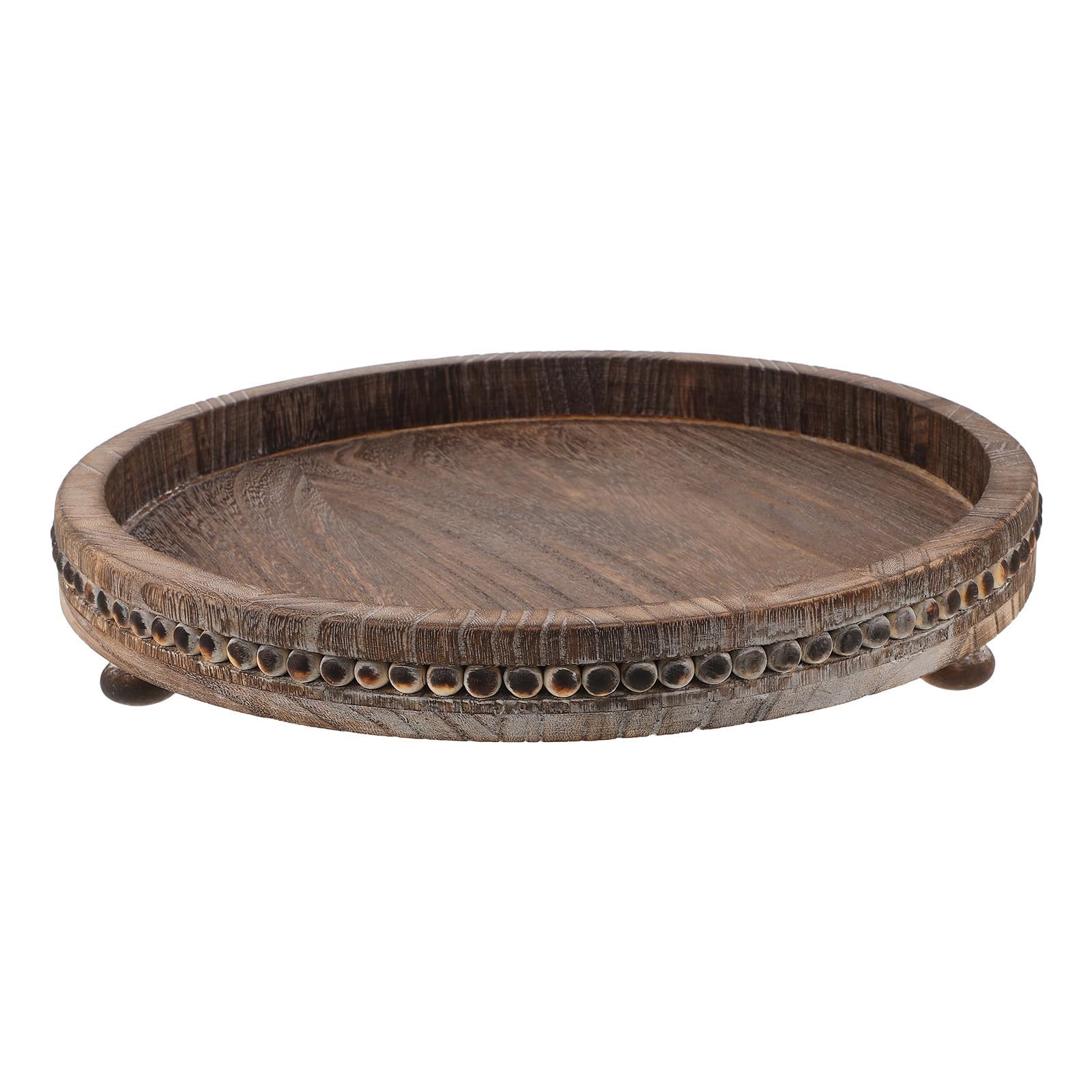 Bandeja decorativa de madera para decorar la mesa del comedor y la entrada