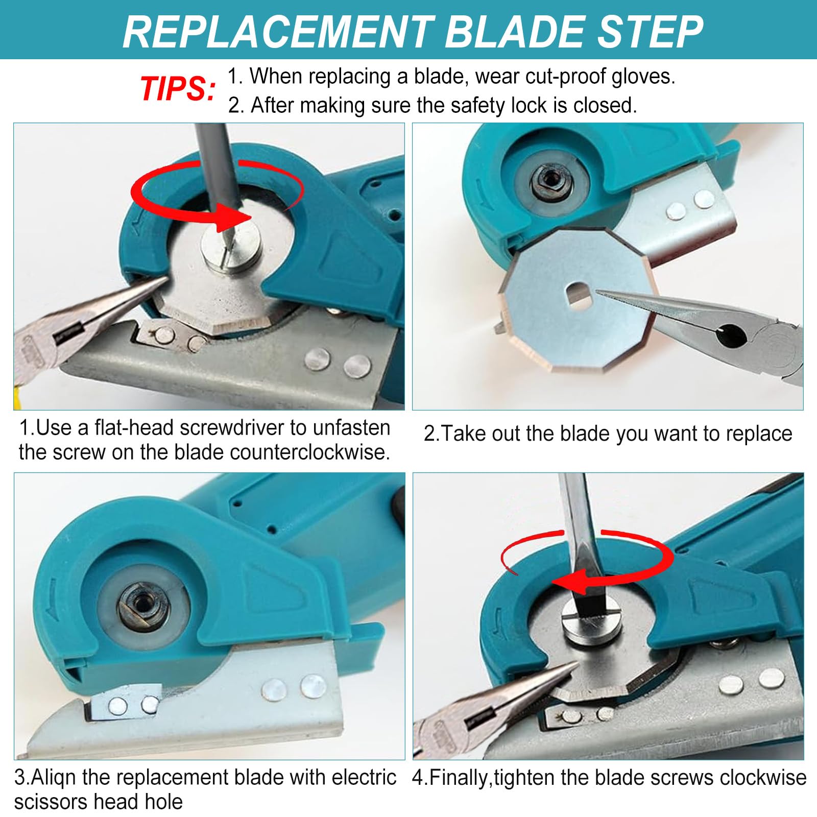 Akku Kartonschneider Kompatibel mit Makita 18V Batterie, Kabellose Elektrische Schere mit Sicherheitssperre, Akku-Universalschere für Handwerk zum Schneiden von Karton Leder Teppich (ohne Akku)