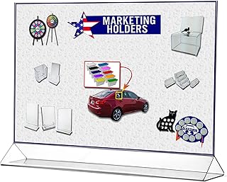 Marketing Holders 12 Pack Acrylic Sign Holder for 17