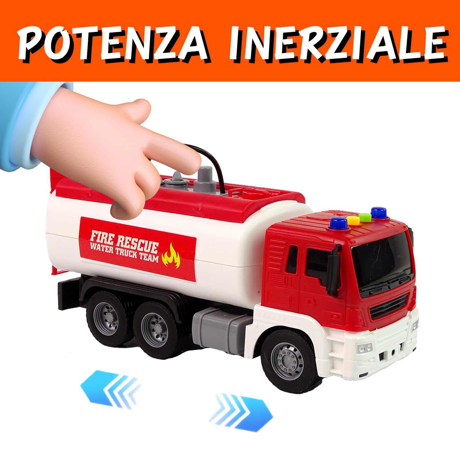 ColorBaby Speed & Go Camion dei pompieri giocattolo con luci e suoni