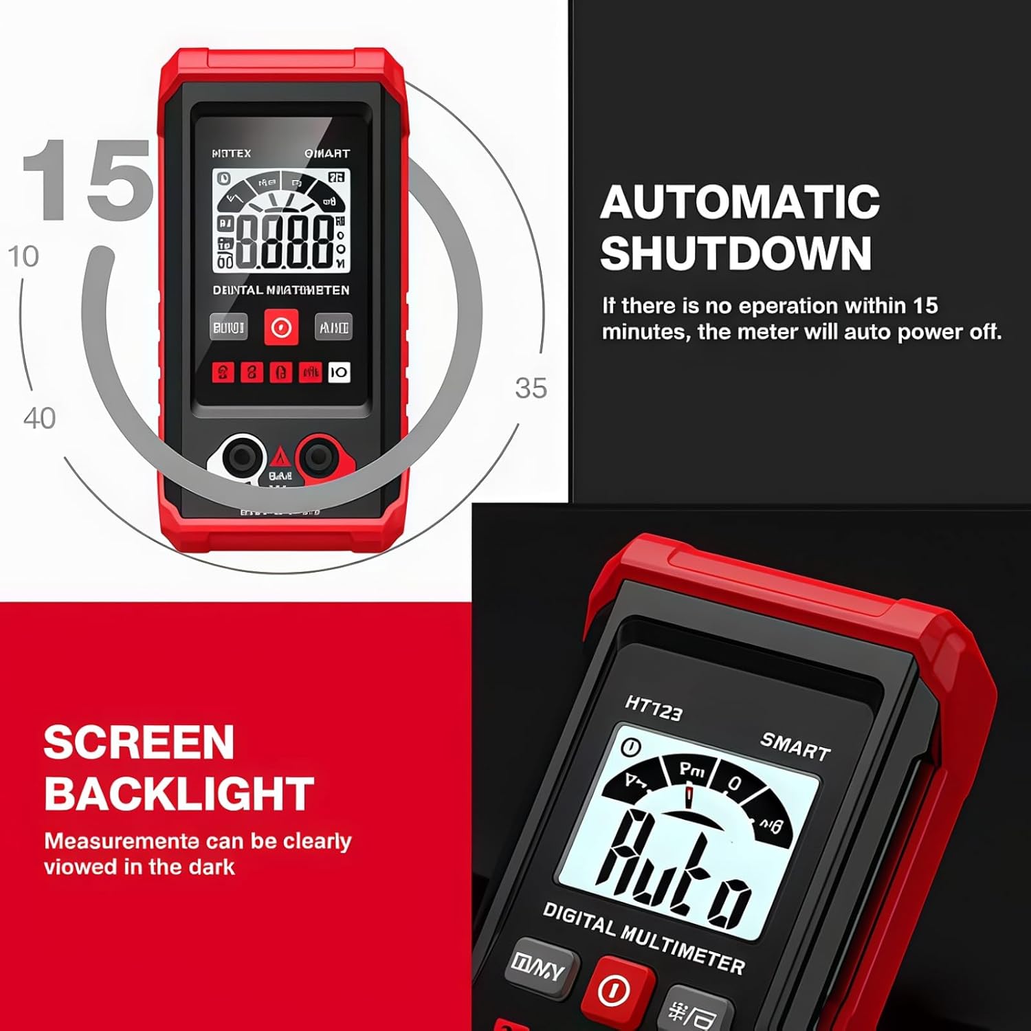 2025 New Multimeter, Ifanycased Multimeter, Electric Meter Tester Tool Smart Measurement, Non Contact Volt Dc Amp Meter Tester Digital Voltmeter for Ac/Dc Voltage