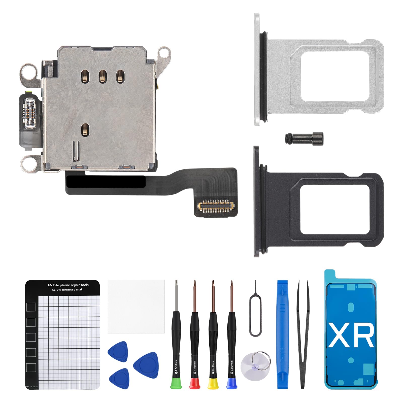 ソイphoneXR Amazon.com: Risidamoy for iPhone XR Dual SIM Card Reader Flex