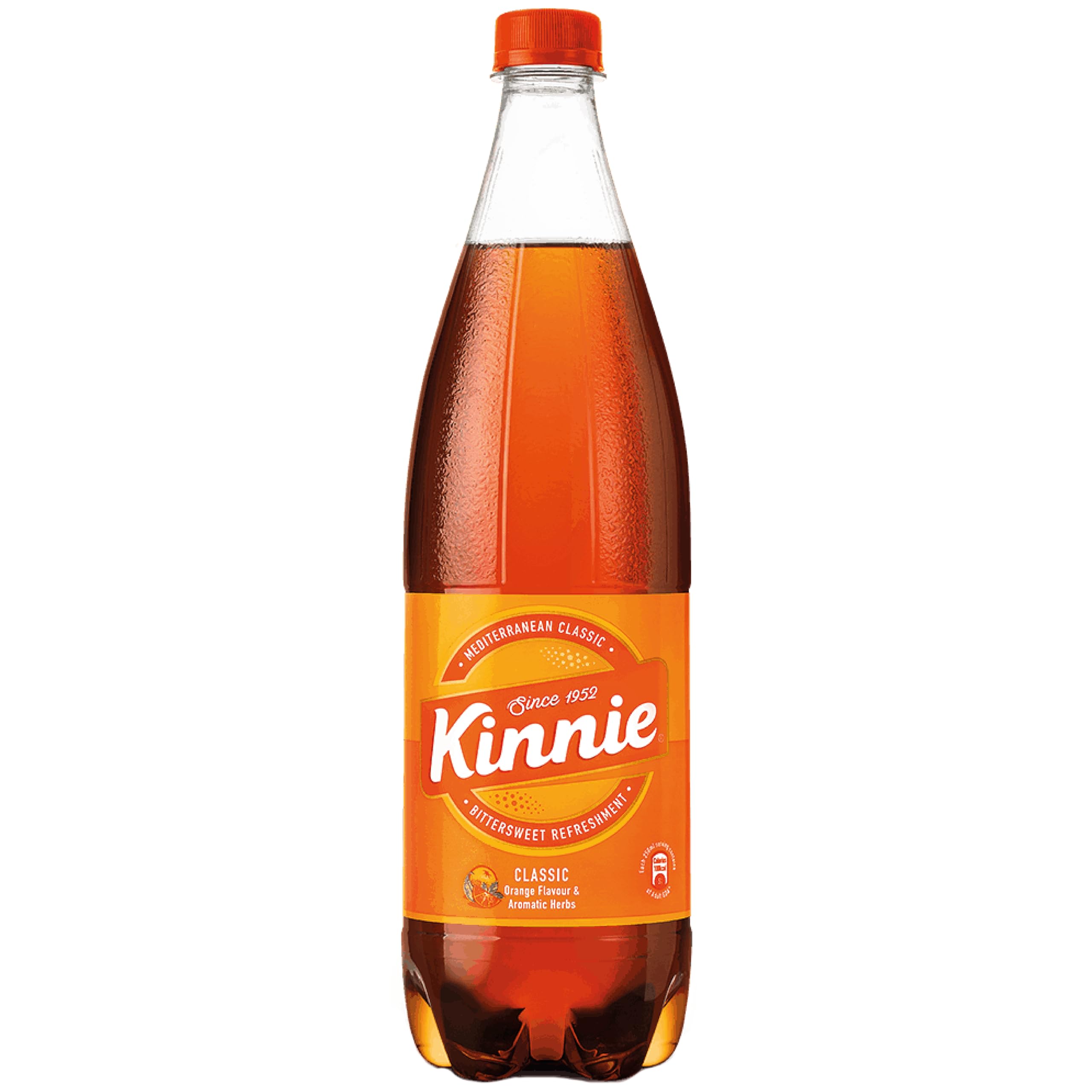 Kinnie Classic - 6 x 1.5Ltr - Mediterranean Bittersweet Soft Drink, Orange & Aromatic Herb Flavour, Delicious on its own or as a mixer