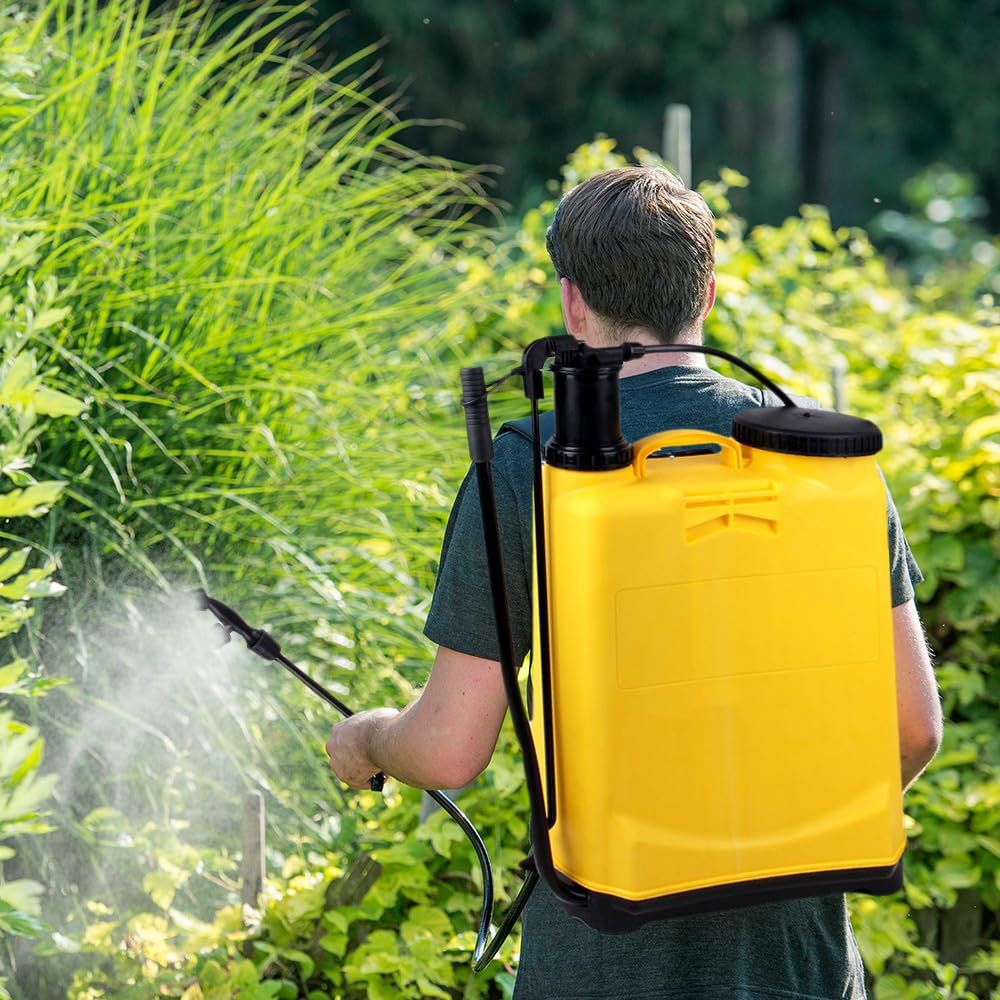 Pulverizador de mano, rociador de jardín, ángulo ajustable, diseño de gran capacidad 16L, adecuado para uso agrícola, limpieza de vehículos