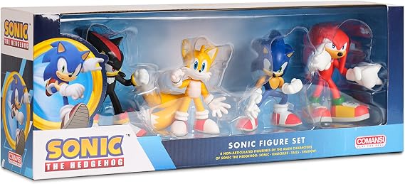Comansi Sonic Colection Set (4 Figurines: Sonic, Shadow, Knuckles, Tails)