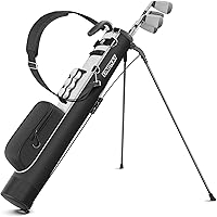 Vista 1 de Findway Bolsa de Golf con Soporte, Bolsa de Golf Pequeña para el Campo de Práctica, Par 3 y Campos Ejecutivos, Bolsa de Transporte Ligera para Palos