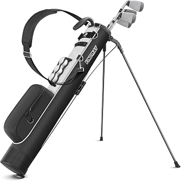 Findway Golf Stand Bag, Small Golf Bag for The Driving Range, Par 3 and Executive Courses, Lightweight Golf Club Carry Bag with Ball Holder and Pockets for Men Women