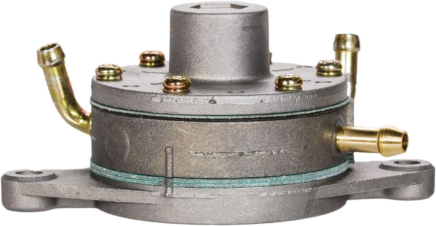 Fuel Pump Compatible with Mikuni Flush Mount DF52-73 Round Dual Outlet Fuel Pump/Pulse Pump/Vacuume Pump for Snowmobiles and Personal Watercraft