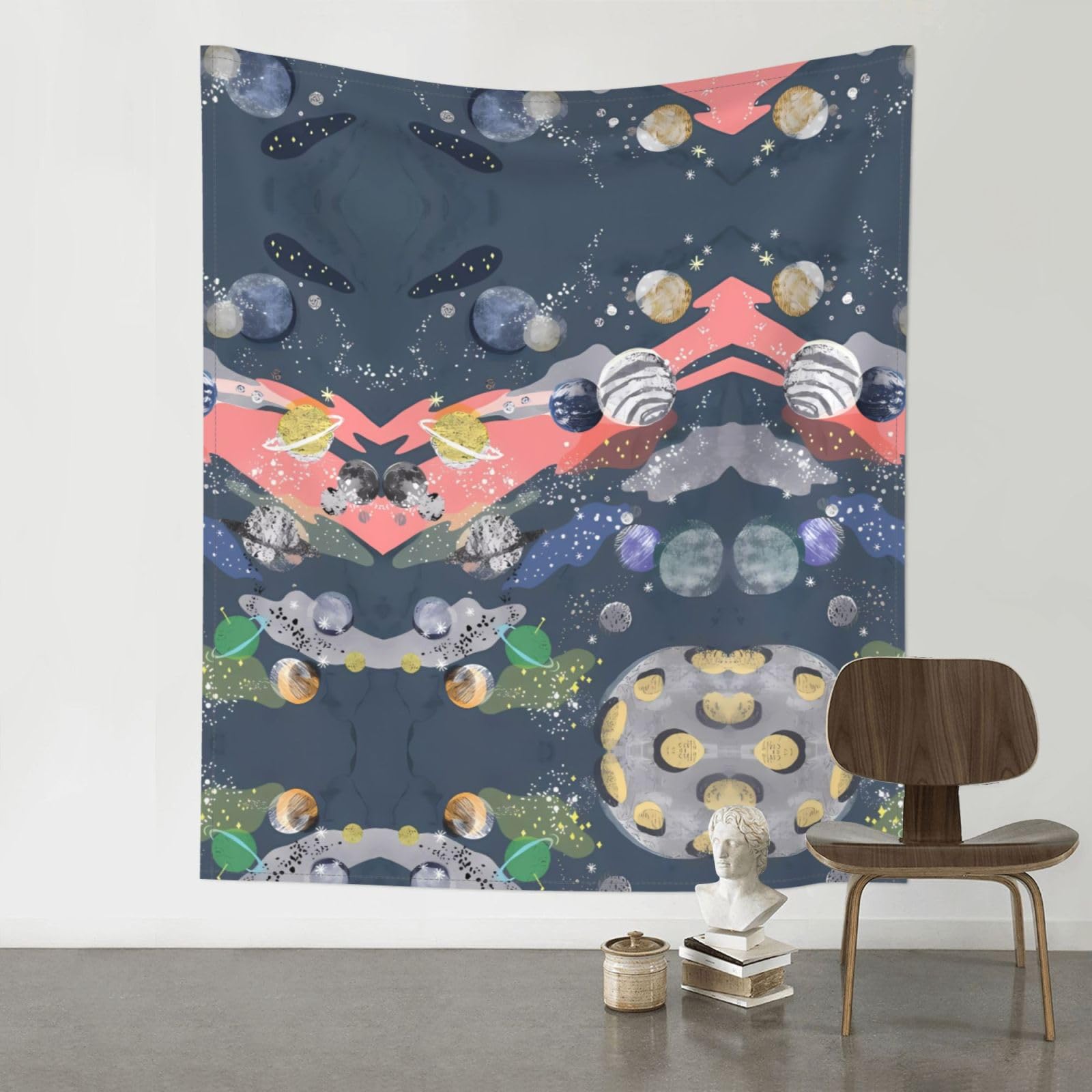 HJFCZH Planet Prints 60x51in Wall Tapestry Bohemian Throw - Dorm Decor, Beach Blanket, Sofa Cover & Unique Gift