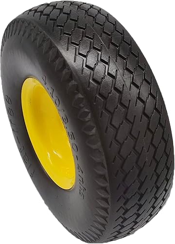 Miniatura 8 de Neumático para camión de mano sin plano 4.103.50-4 con orificio de eje de 34, 2.2 pulgadas de desplazamiento de 10 pulgadas de repuesto de neumático