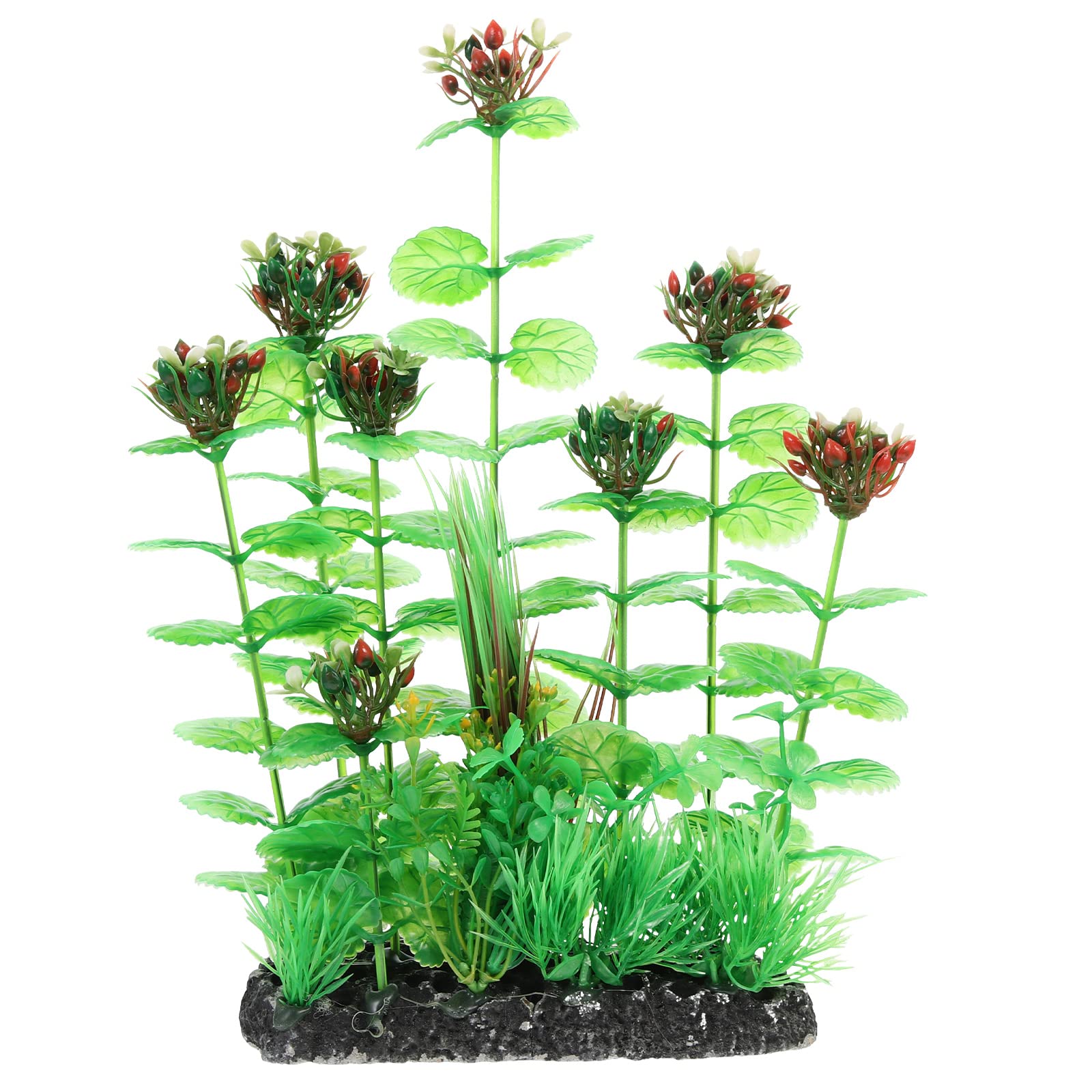Plante d'aquarium réaliste en plastique vert YARNOW pour décorer les bassins