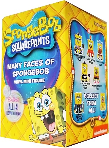 Kidrobot Bob Esponja Cuadrados Muchas Caras Caja Ciega Figura