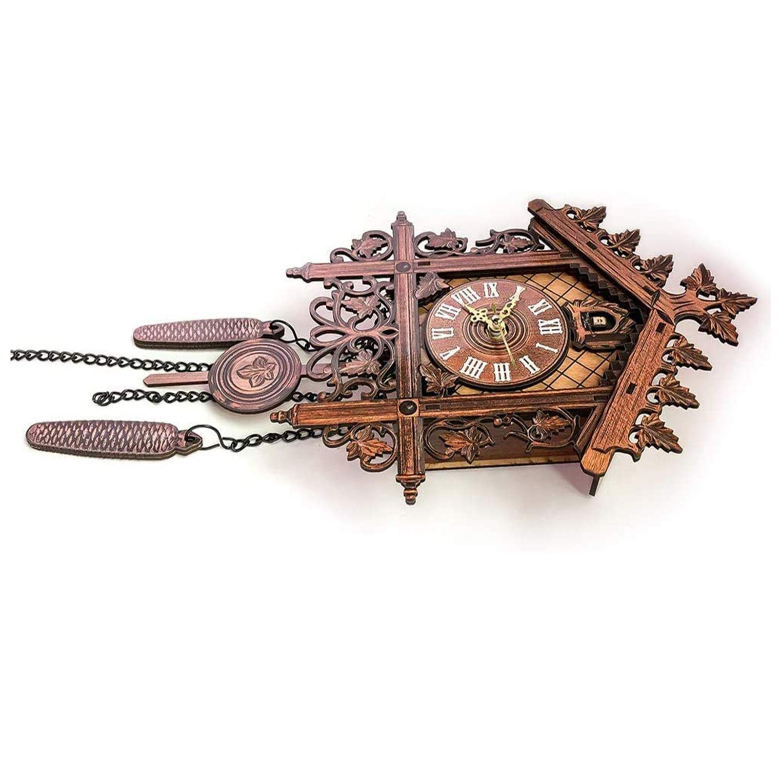 Orologio a cucù, meccanico, in legno, decorazione per casa e ristorante, design retrò per soggiorno
