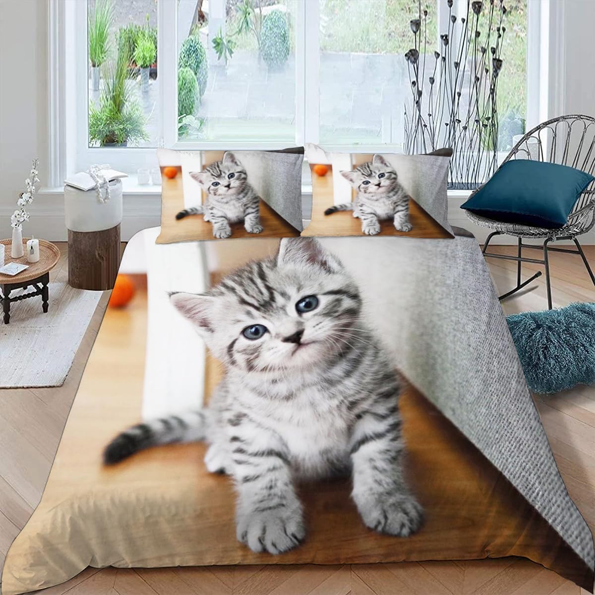 Housse de Couette 240x260 Chats Mignons pour des Nuits Pleines de Douceur et de Joie