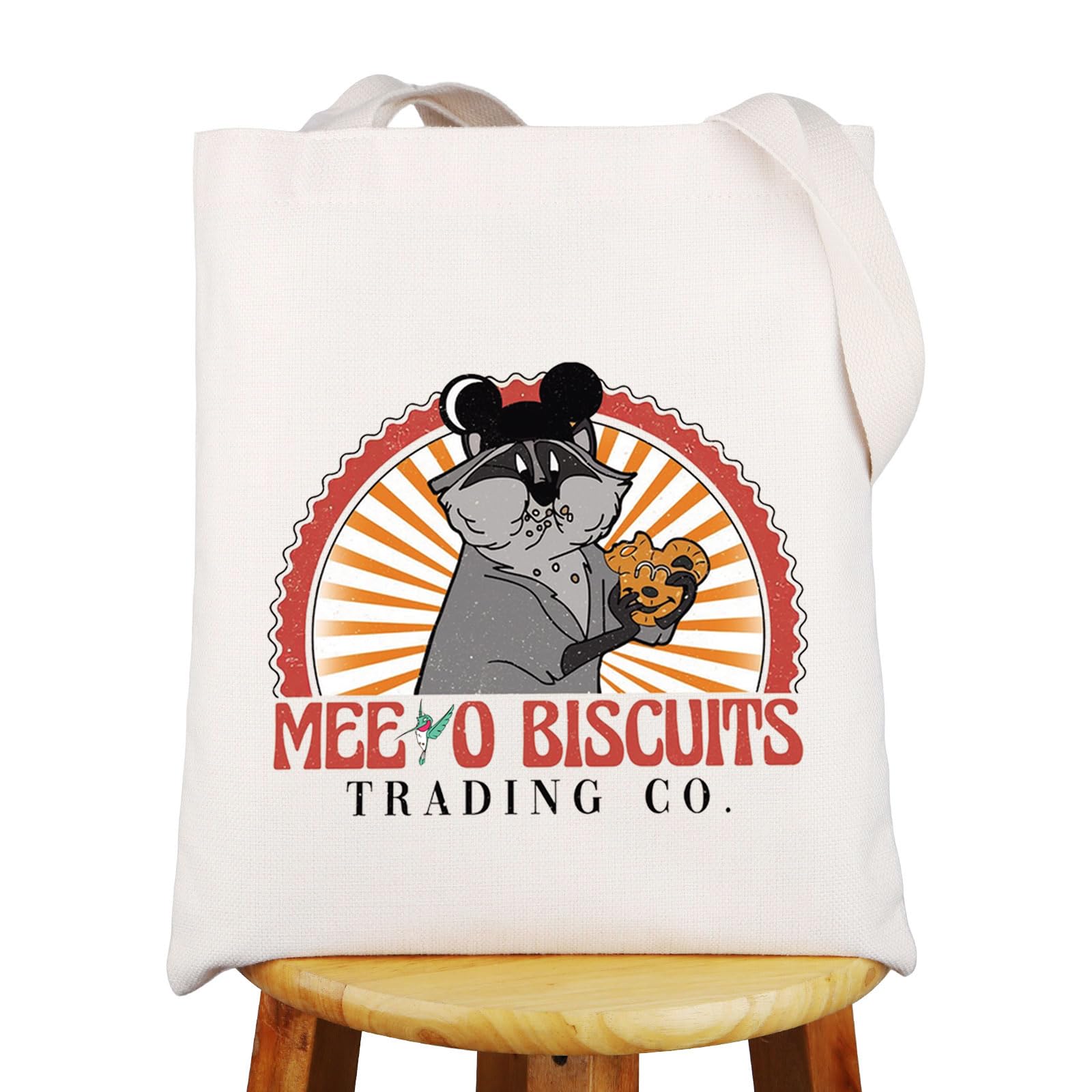 G2TUP Raccoon Tote Bag Raccoon Lover Gifts Raccoon Biscuits Trading Co Gifts Raccoon Shoulder Bag