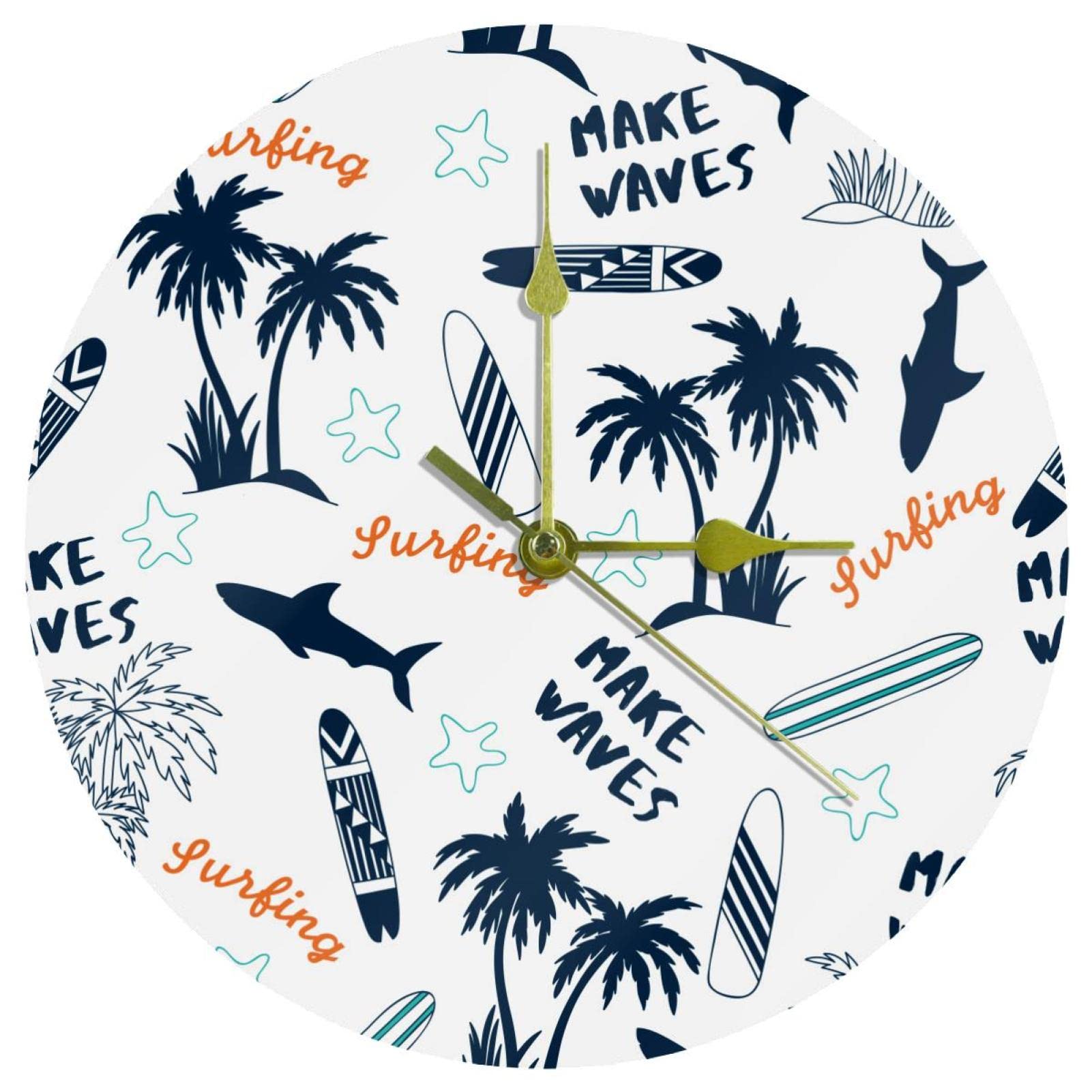 Horloge murale de bureau motif avion Coco pour décorer une école ou un salon