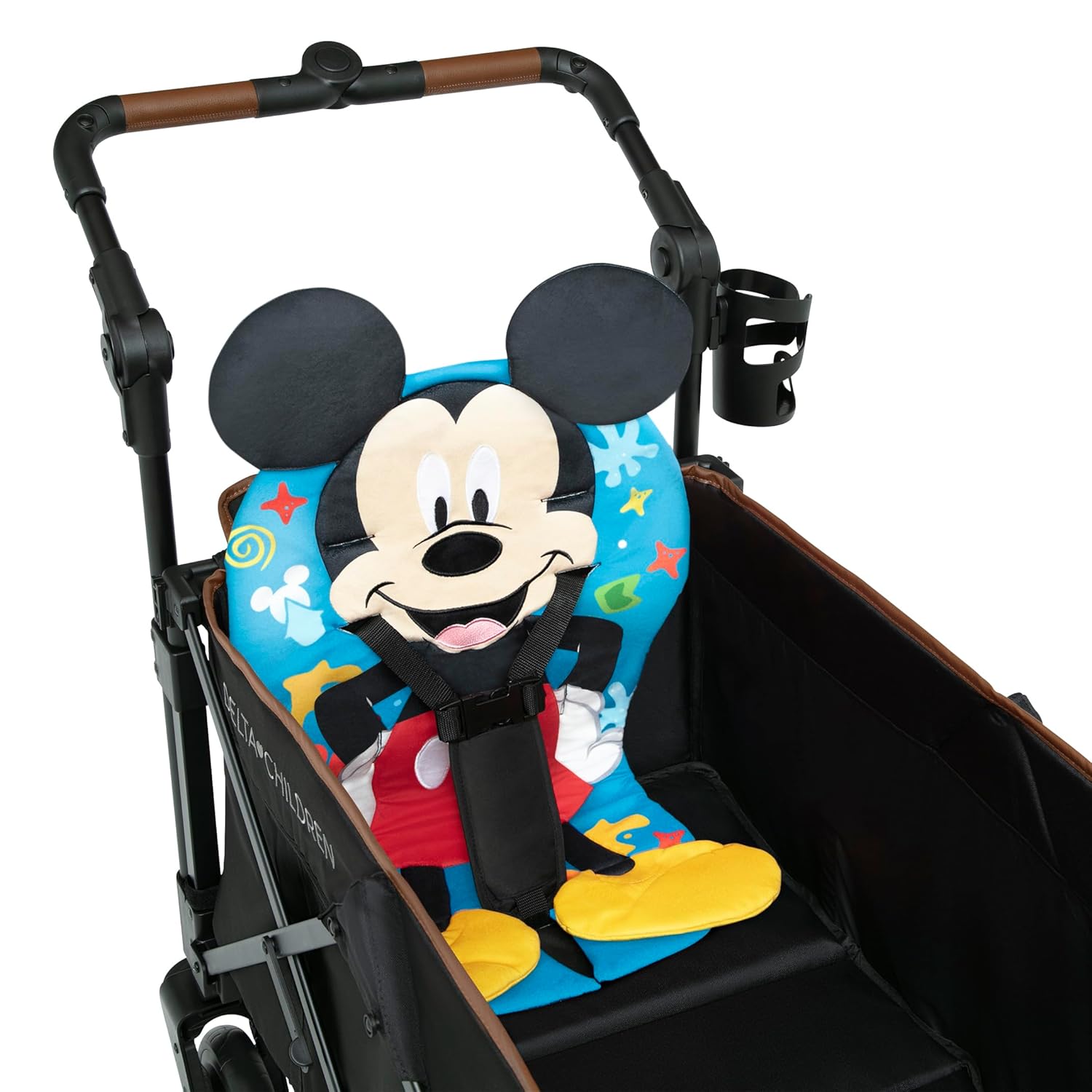 Mickey Mouse Stroller Seat Pad by Delta Children - Universal Stroller Seat Cushion/Liner for Infants and Toddlers - Machine Washable, Blue