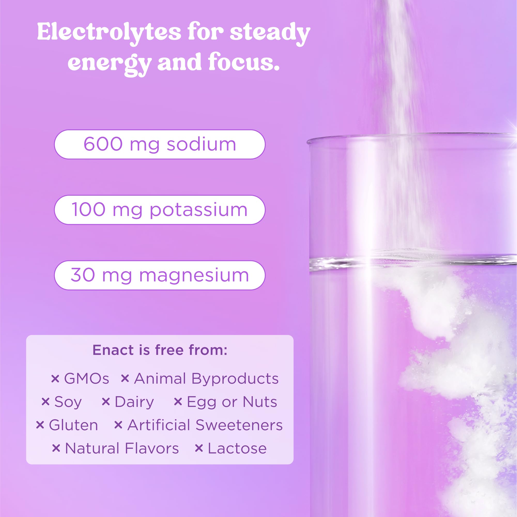 Enact Electrolyte Powder for POTS, Unflavored, High Sodium, 12 Count — Amazon image 3