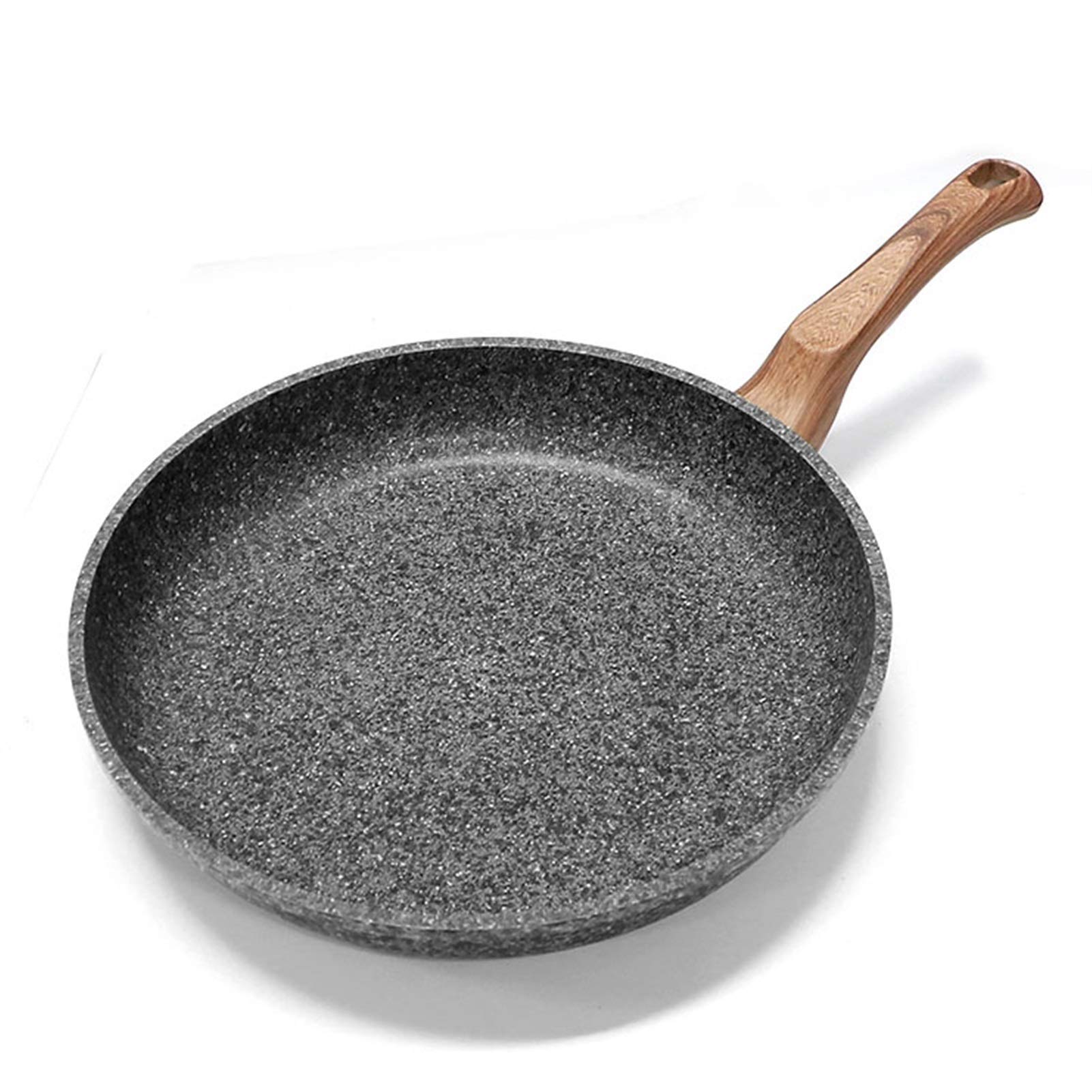 Poêle à Frire Poêle à Frire en Pierre épaissie 20 cm Poêle à crêpes Poêle à Steak Cuisinière à gaz à Induction Ustensiles de Cuisine