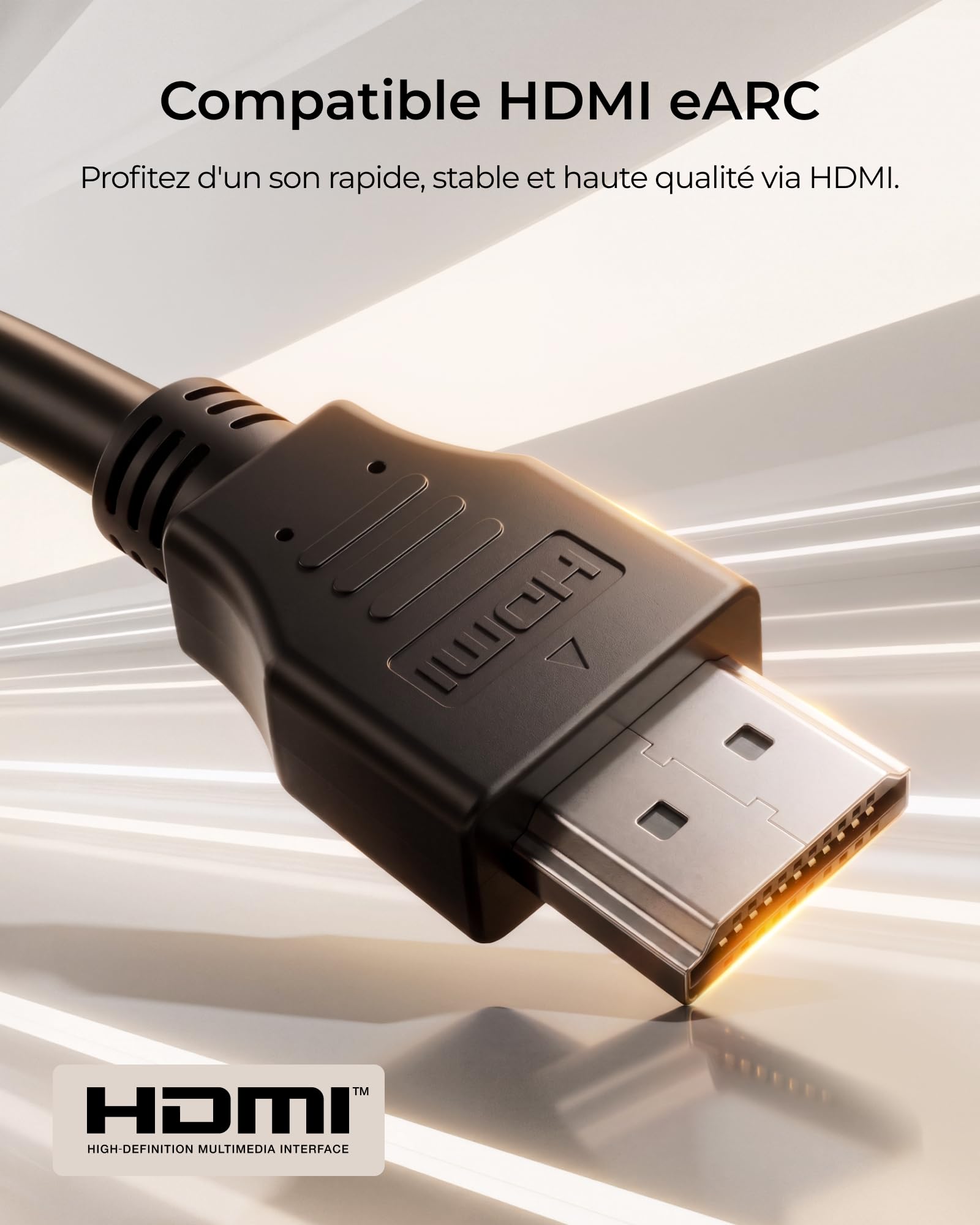 ULTIMEA 5.1 Barre de Son TV avec Dolby Atmos, Caisson de Basses sans Fil | 312W Crête Système Surround pour Home Cinema, HDMI eARC, 2 Enceintes Surround Filaires, Bluetooth 6.0, App, Poseidon M80