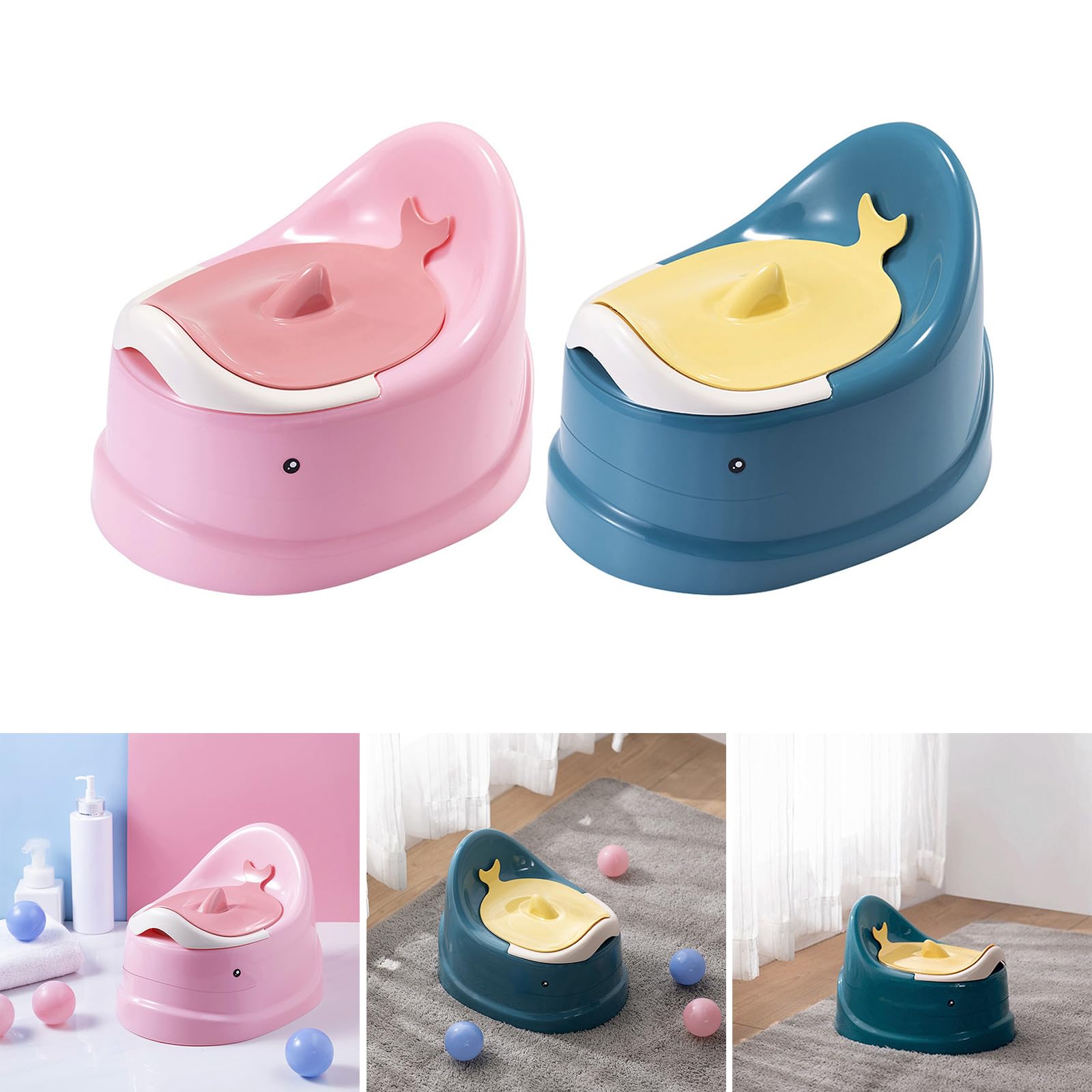 Toddler Toilet with Separating Potty Training Seat with Lid Splash Guard Toddler Training Toilet Lightweight