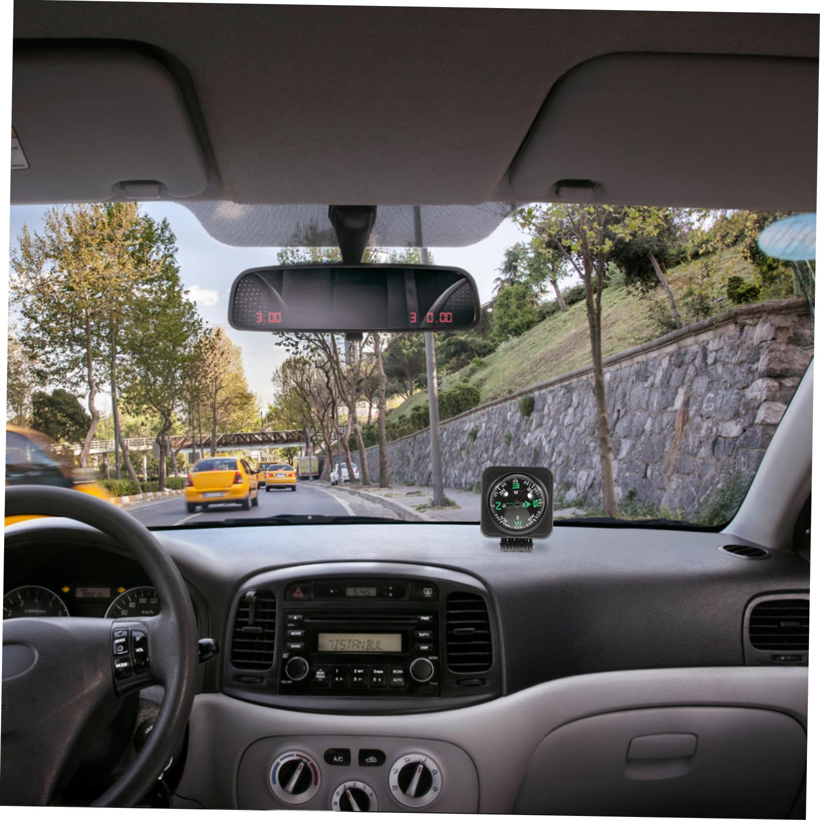 Boussole Marine pour Bateaux Boussole De Bateau Montage en Boussole De Voiture De Tableau De Bord Boussole De Voiture Boule Boussole pour Tableau De Bord Boussole