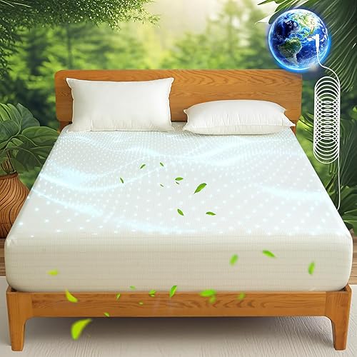 Ivellow Grounding Sheets King - Sábanas King 10% de fibra de plata pura, 90% algodón orgánico, tamaño King, bolsillo profundo de 16 pulgadas, suave,