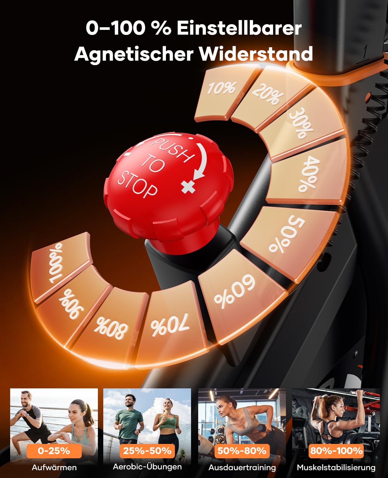 2026 Toputure Heimtrainer Fahrrad mit APP, 0-100% Magnetwiderstand Ergometer, 15KG Schwungrad, Bis 160KG, Hometrainer Indoor Bike mit LCD, Tablet-Halter, Getränkehalter, Ultraleise