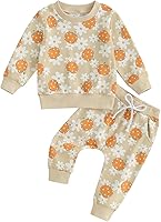 Vista 9 de Ropa de Halloween para bebé niña de 0 a 6 años, sudadera de calabaza, camisetas, camisetas y pantalones acampanados, conjunto de ropa de otoño