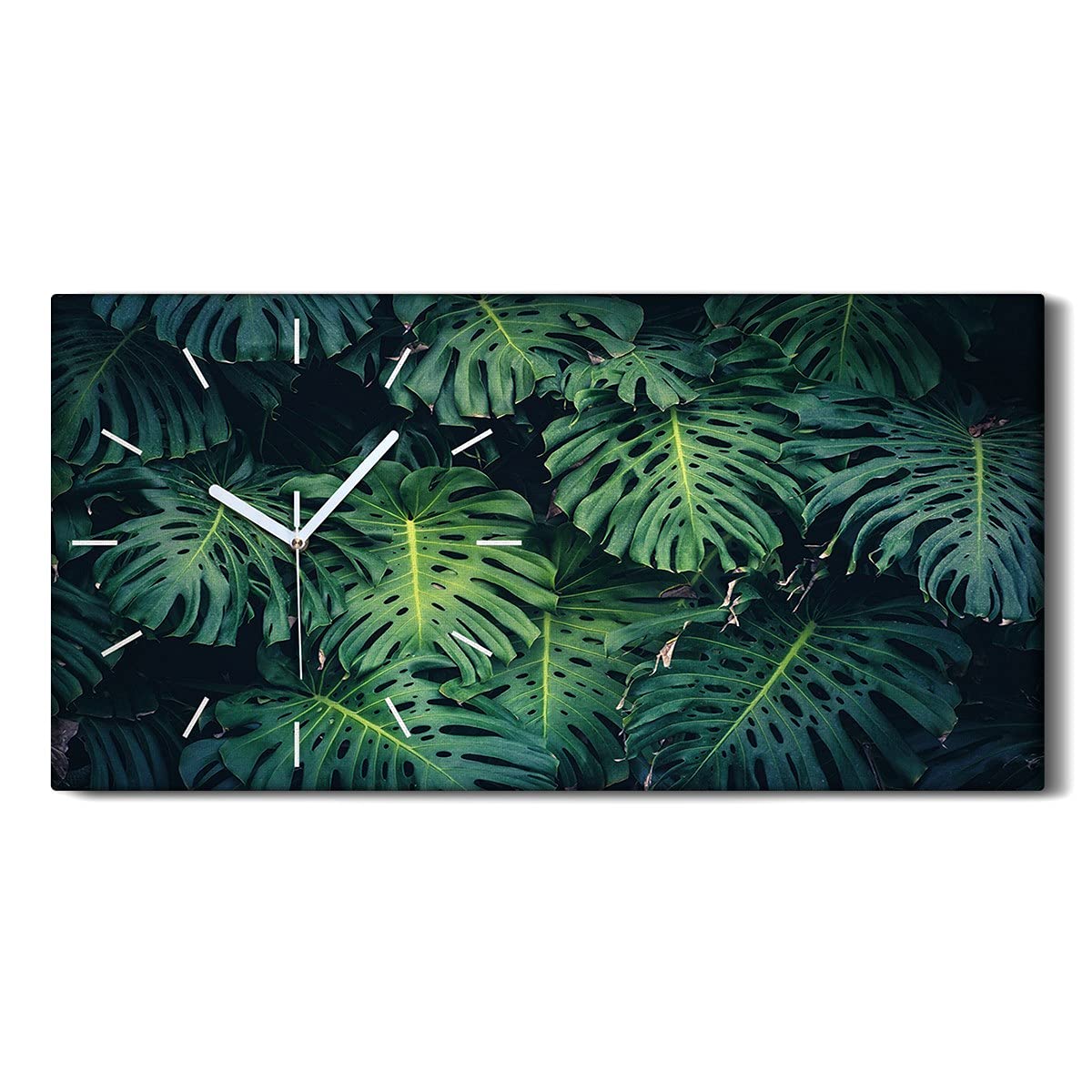 Horloge sur Toile Silencieuse 60x30cm - Finie l'Horloge qui Fait du Bruit