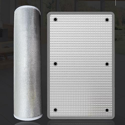 Miniatura 7 de Película opaca reflectante de privacidad para ventana, lámina de aluminio, película aislante no adhesiva, impermeable, resistente a los arañazos,